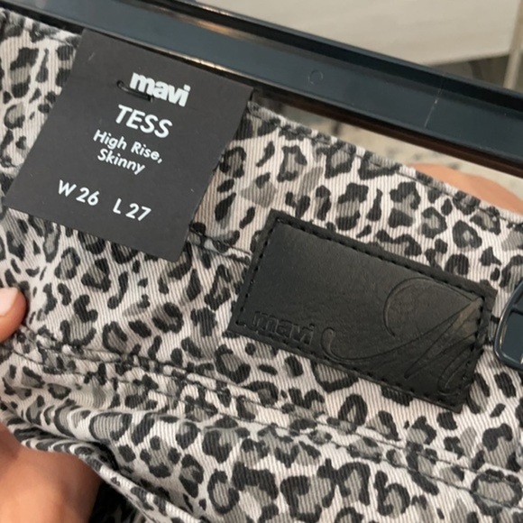 NWT Mavi Grey Tess Leo Cropped Skinny Jeans - Picture 5 of 15